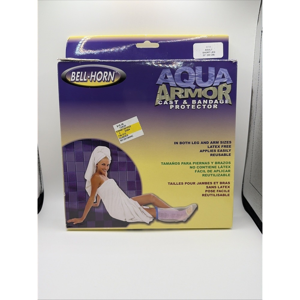 Bell Horn Aqua Armor Waterproof Protection for Casts/Bandages Adult Short Leg 23